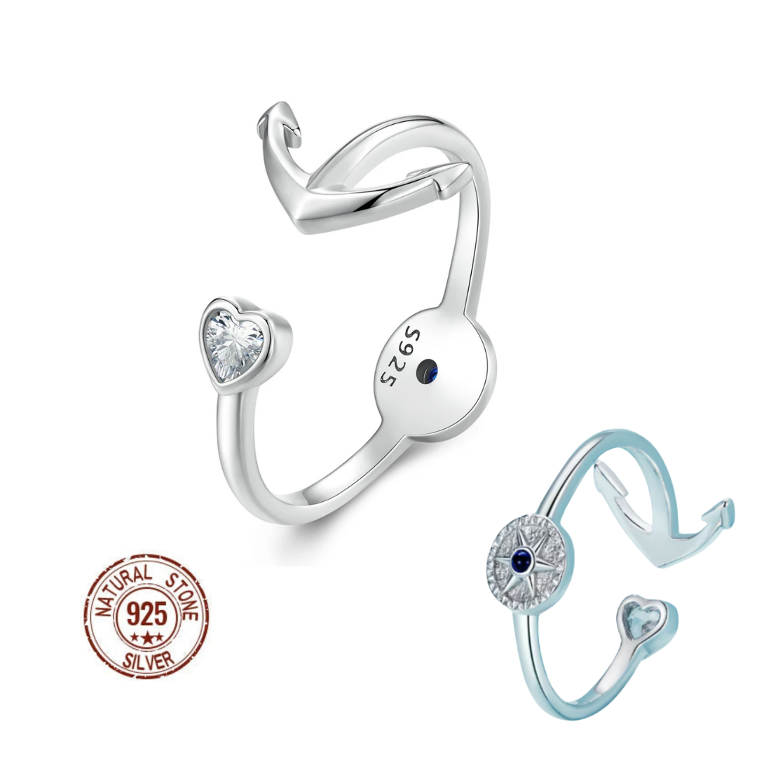 Anchor Compass Ring
