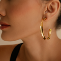 Reflection Hoop Earrings