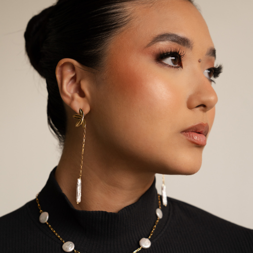 Long Petal Earrings