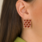 Resin Mosaic Earrings