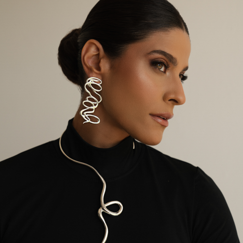 Large Paths Earring