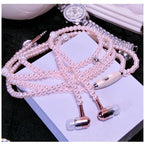 Valén Pearl Necklace Earphones — Elegance in Every Beat