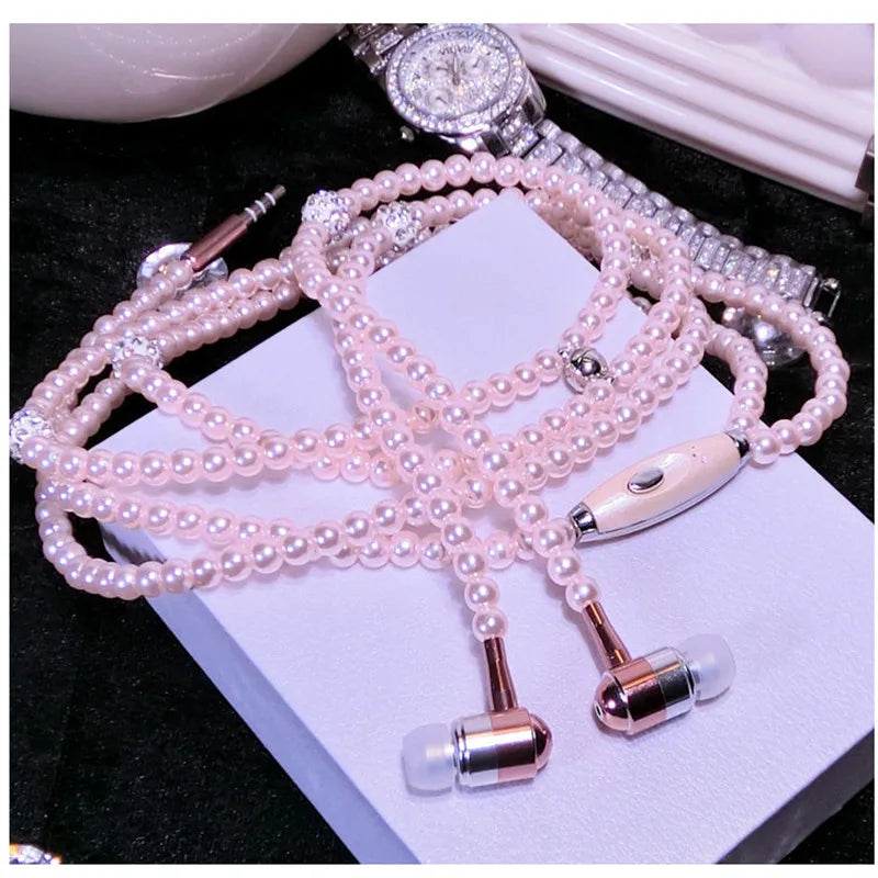 Valén Pearl Necklace Earphones — Elegance in Every Beat