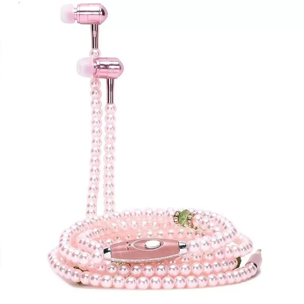 Valén Pearl Necklace Earphones — Elegance in Every Beat