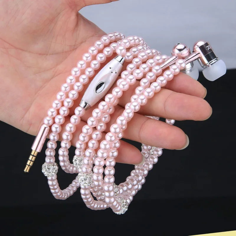 Valén Pearl Necklace Earphones — Elegance in Every Beat