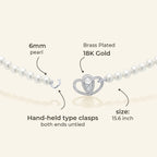 Pearl Picture Necklace with Diamond