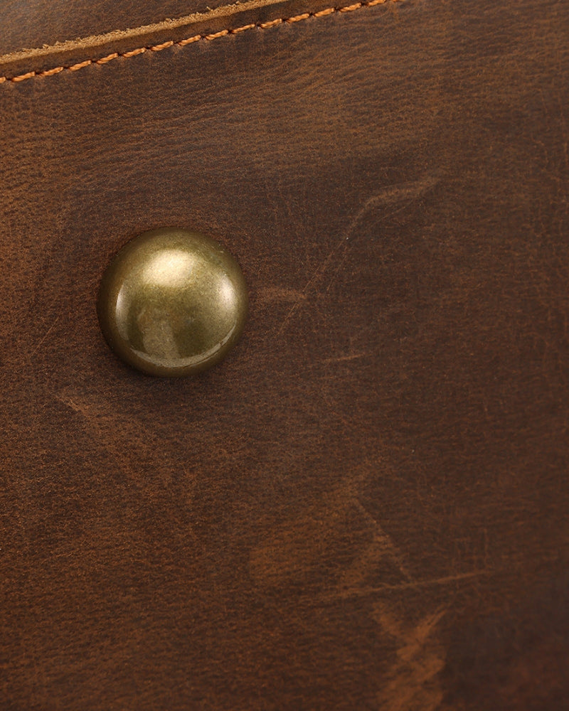 Montague Leather Duffle - Old Money