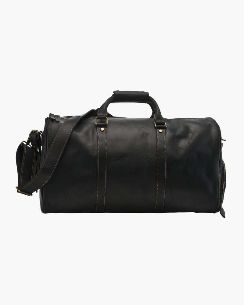 Montague Leather Duffle - Old Money