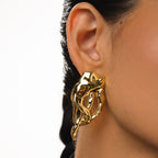 Large Root Earrings