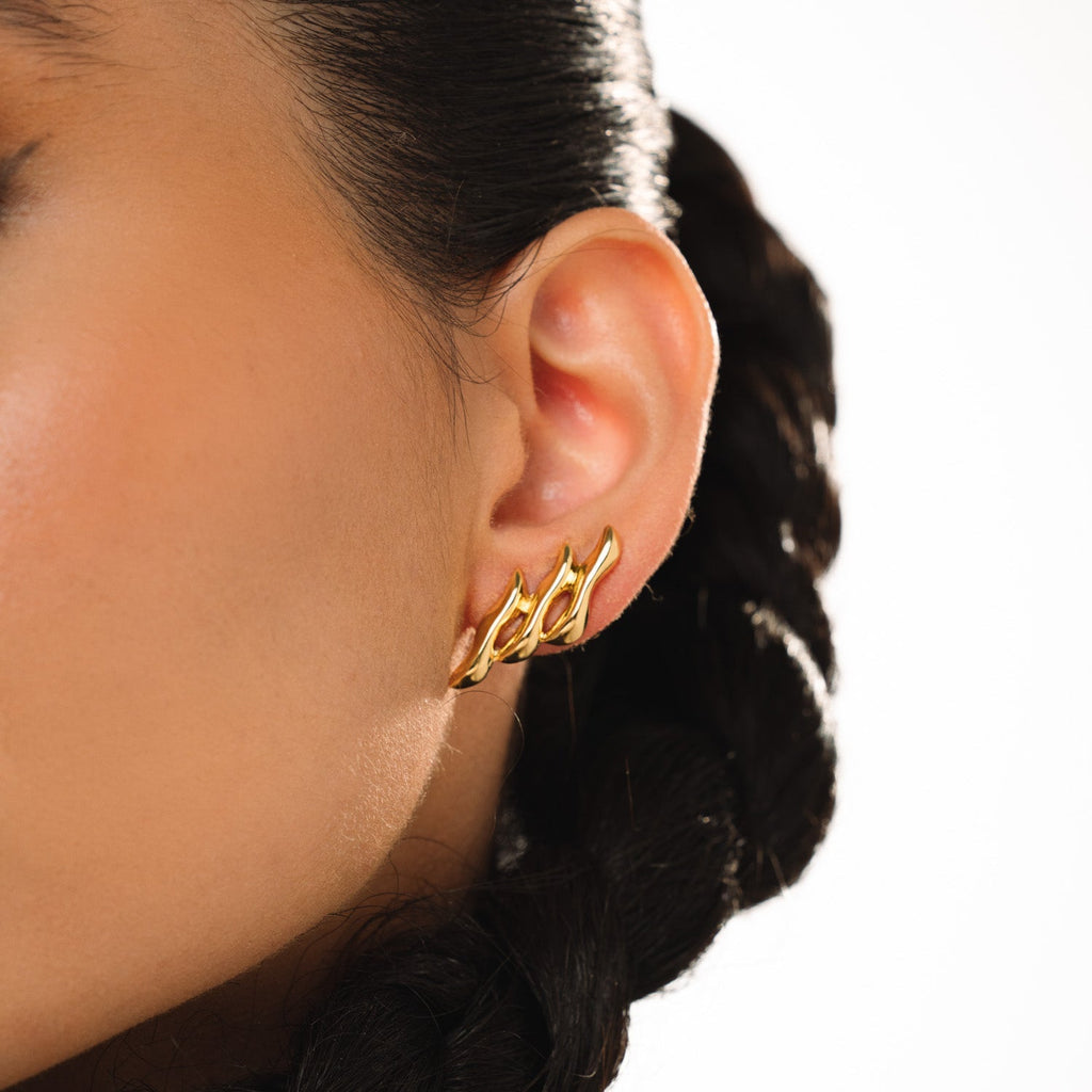 Triple Petra Earrings
