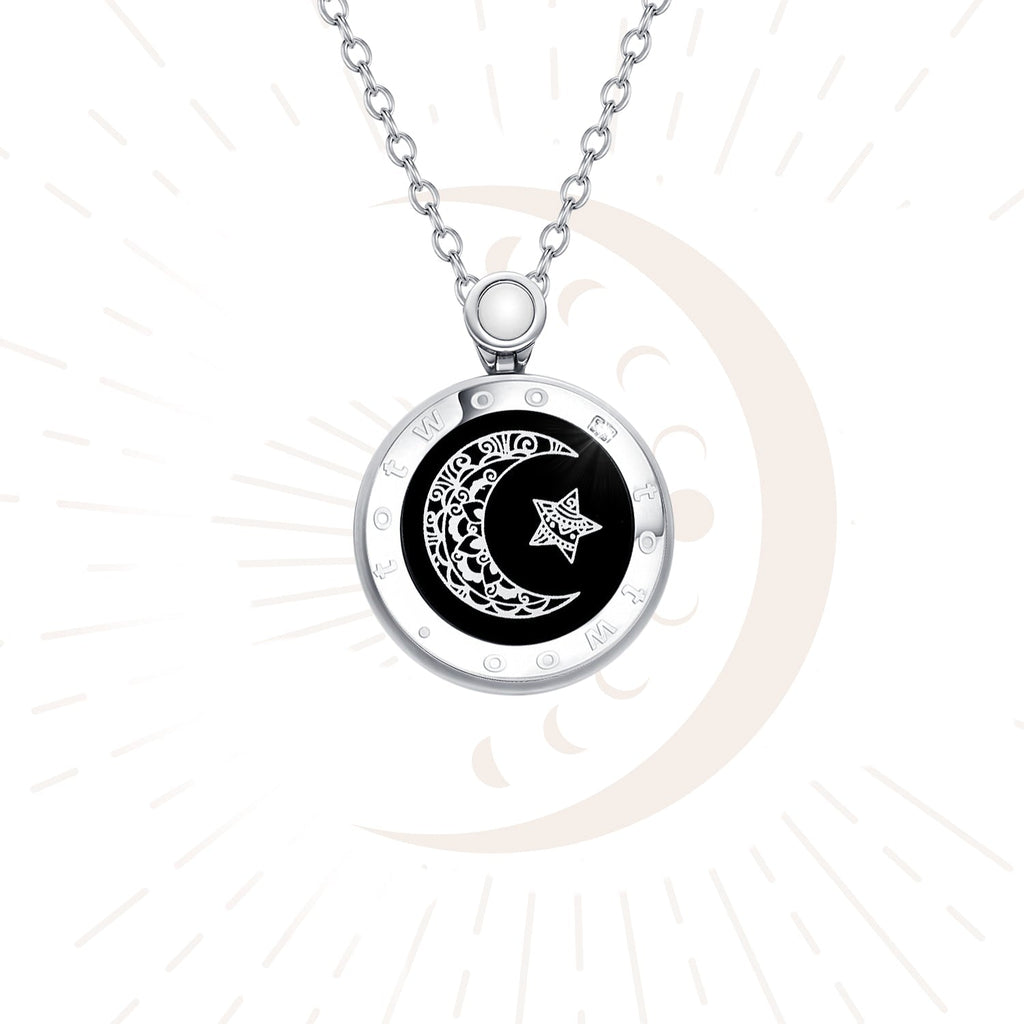 Moon Touch Necklaces with Natural Agate