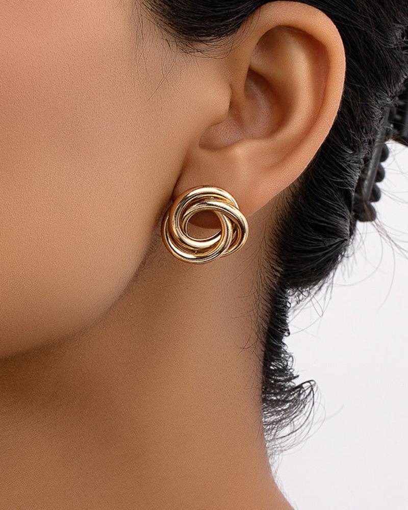 Aurelia Knot Studs - Old Money
