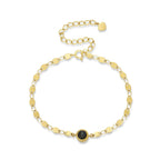 Personalized Olive Shaped Chain Photo Projection Bracelet