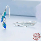 Ocean Feather Earrings