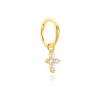 VALÉN PC S925 Pure Silver Classic Four-pointed Star Stud Zircon Earrings and Earrings are Noble, Beautiful, Elegant Ear Studs