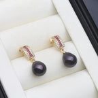 Valén – 925 Sterling Silver Natural Freshwater Pearl Earrings