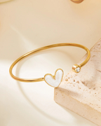 Cuoréa Pulseira Coração Dourada Serenyah