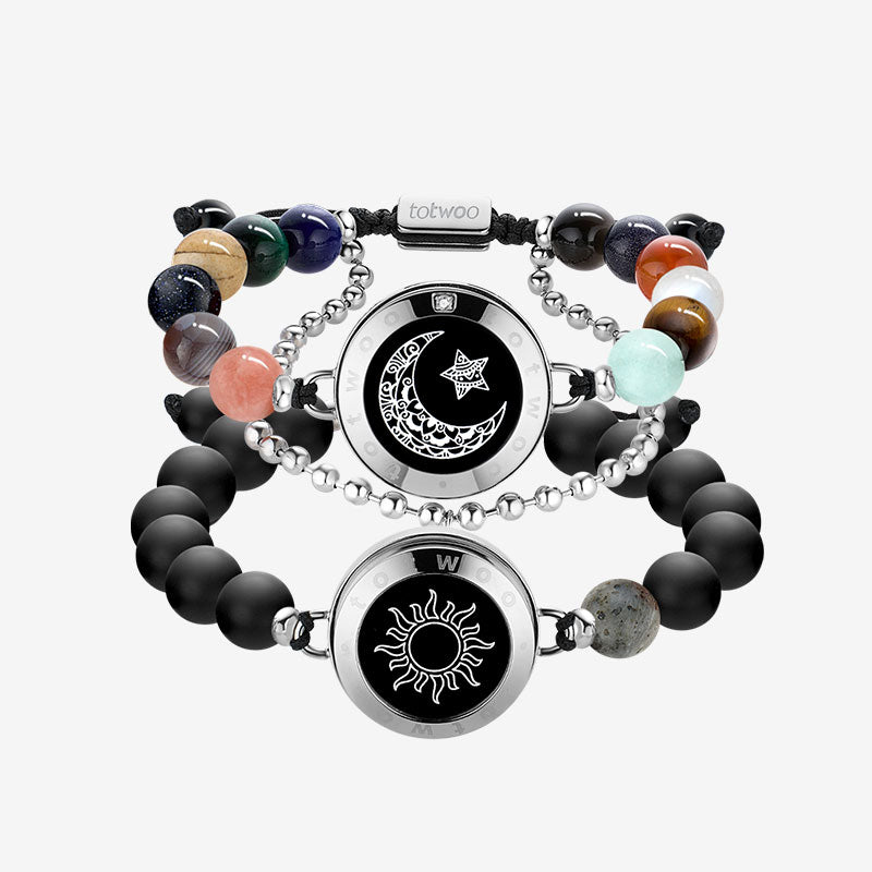Sun&Moon Energy Touch Bracelets with 13 Types of Natural Beads