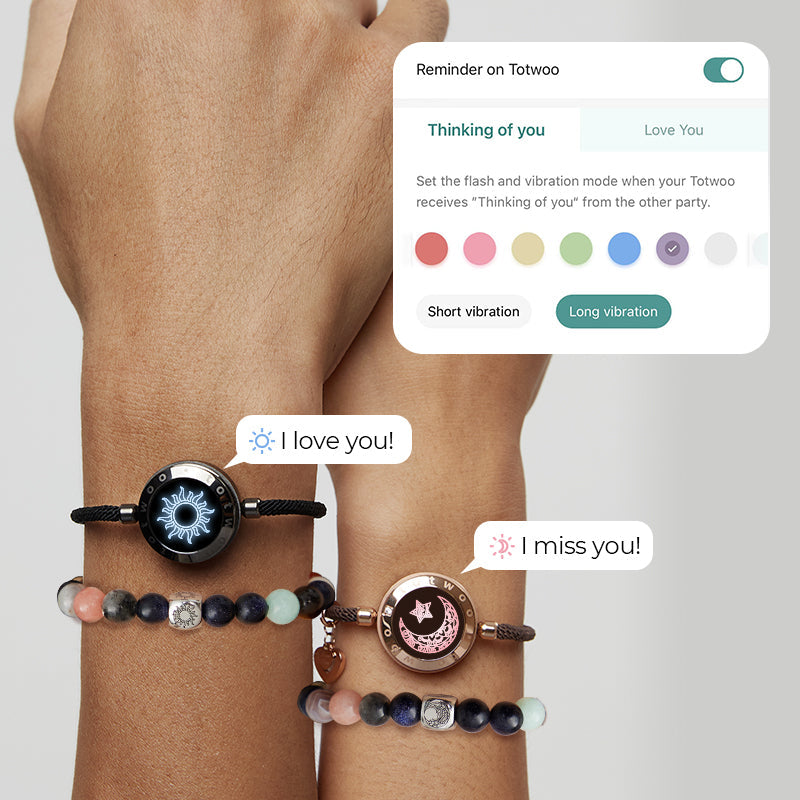 Sun & Moon Touch Milan Rope with Natural Beads Bracelets Set