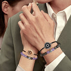Sun & Moon Touch Milan Rope with Natural Jade Bracelets Set