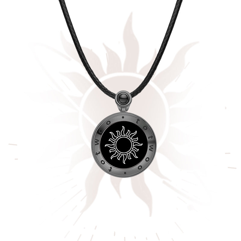 Sun Touch Necklace with Natural Agate