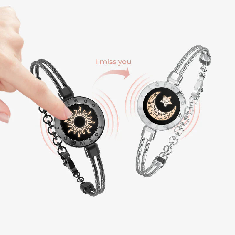 Moon Touch Single Bracelet with Snake Chain