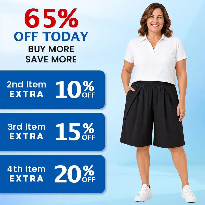 Pure™ FlowEase - Cooling Stretch Knee-Length Shorts for Women