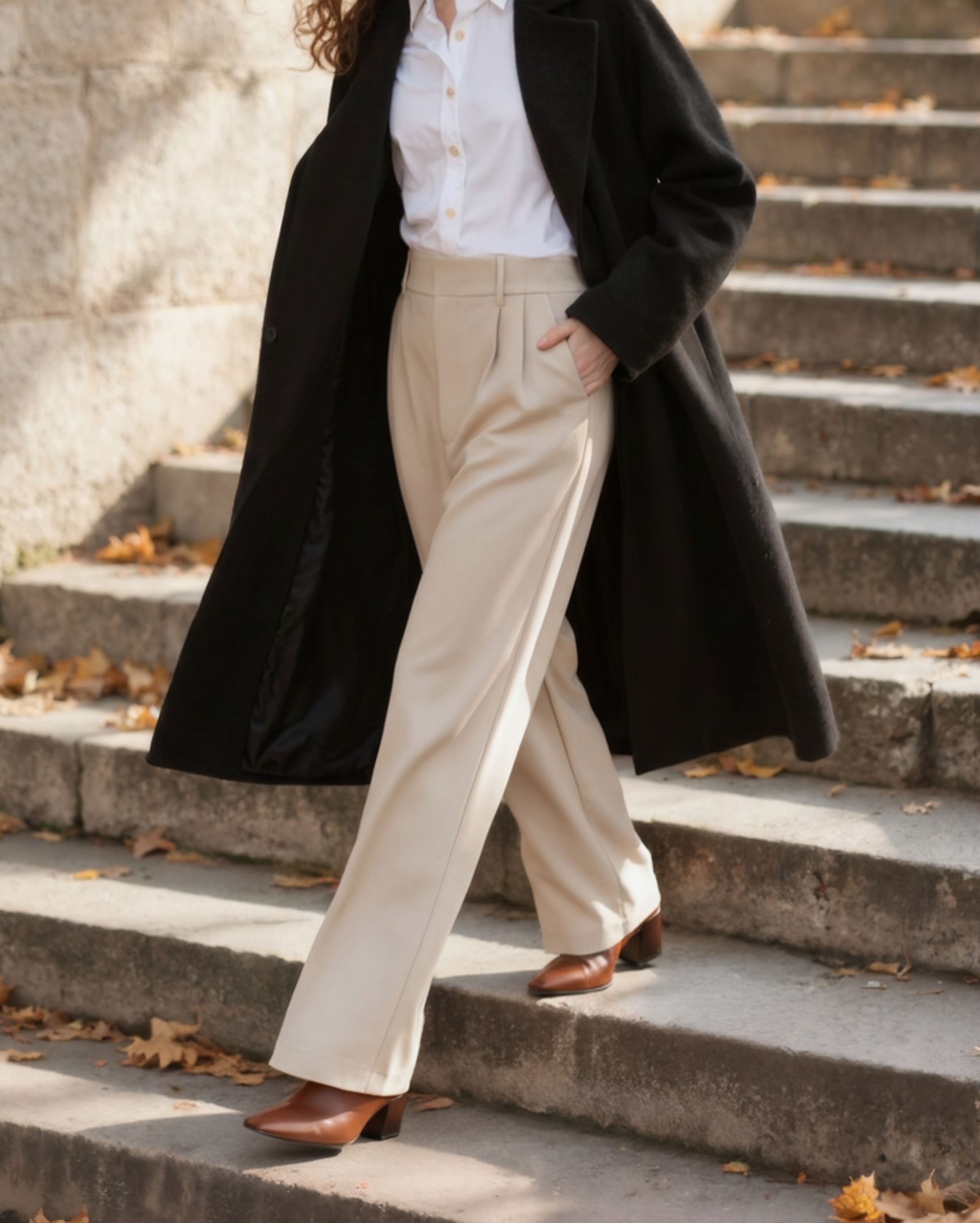 Serena Wide-Leg Trousers - Old Money