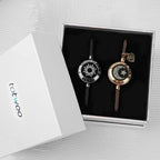Totwoo Sun&Moon Touch Bracelets with Milan Rope Set