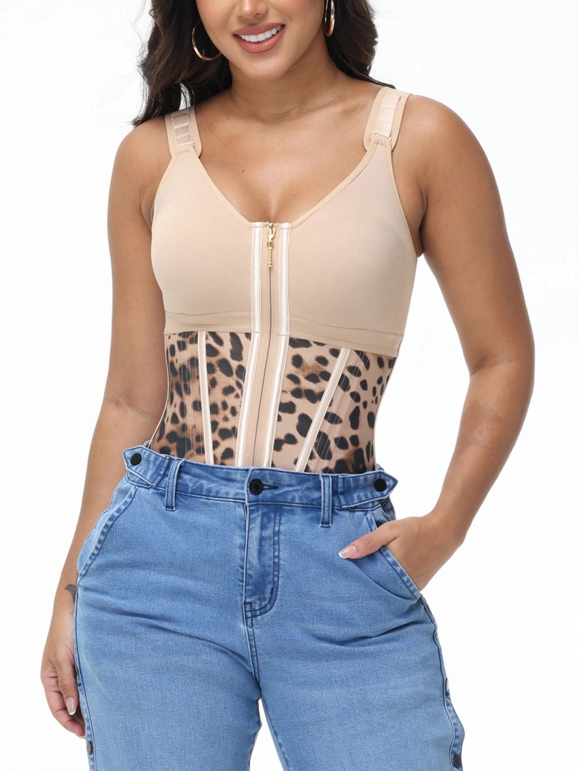 Extreme Latex Corset Waist Vest With Bra - Norezy