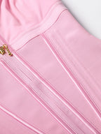 Extreme Latex Corset Waist Vest With Bra - Norezy