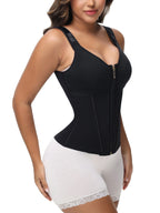Extreme Latex Corset Waist Vest With Bra - Norezy