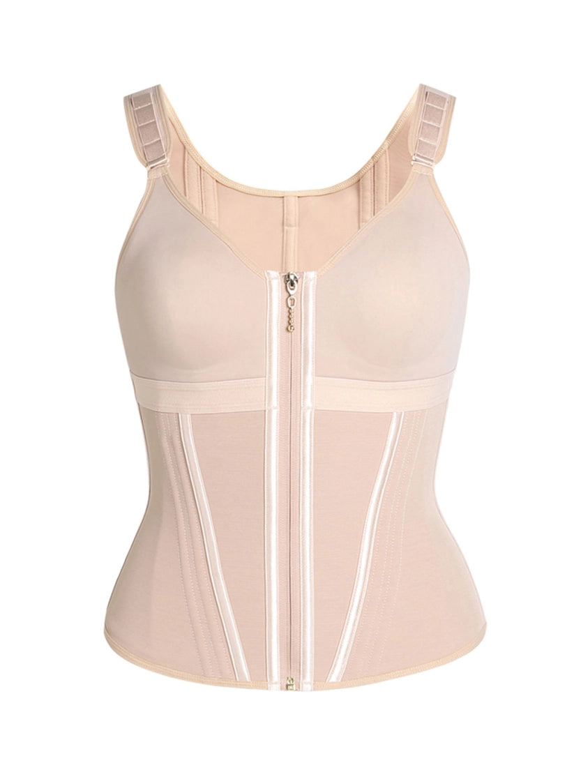 Extreme Latex Corset Waist Vest With Bra - Norezy
