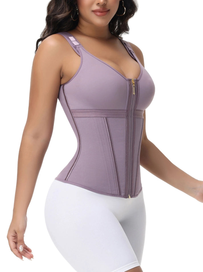 Extreme Latex Corset Waist Vest With Bra - Norezy