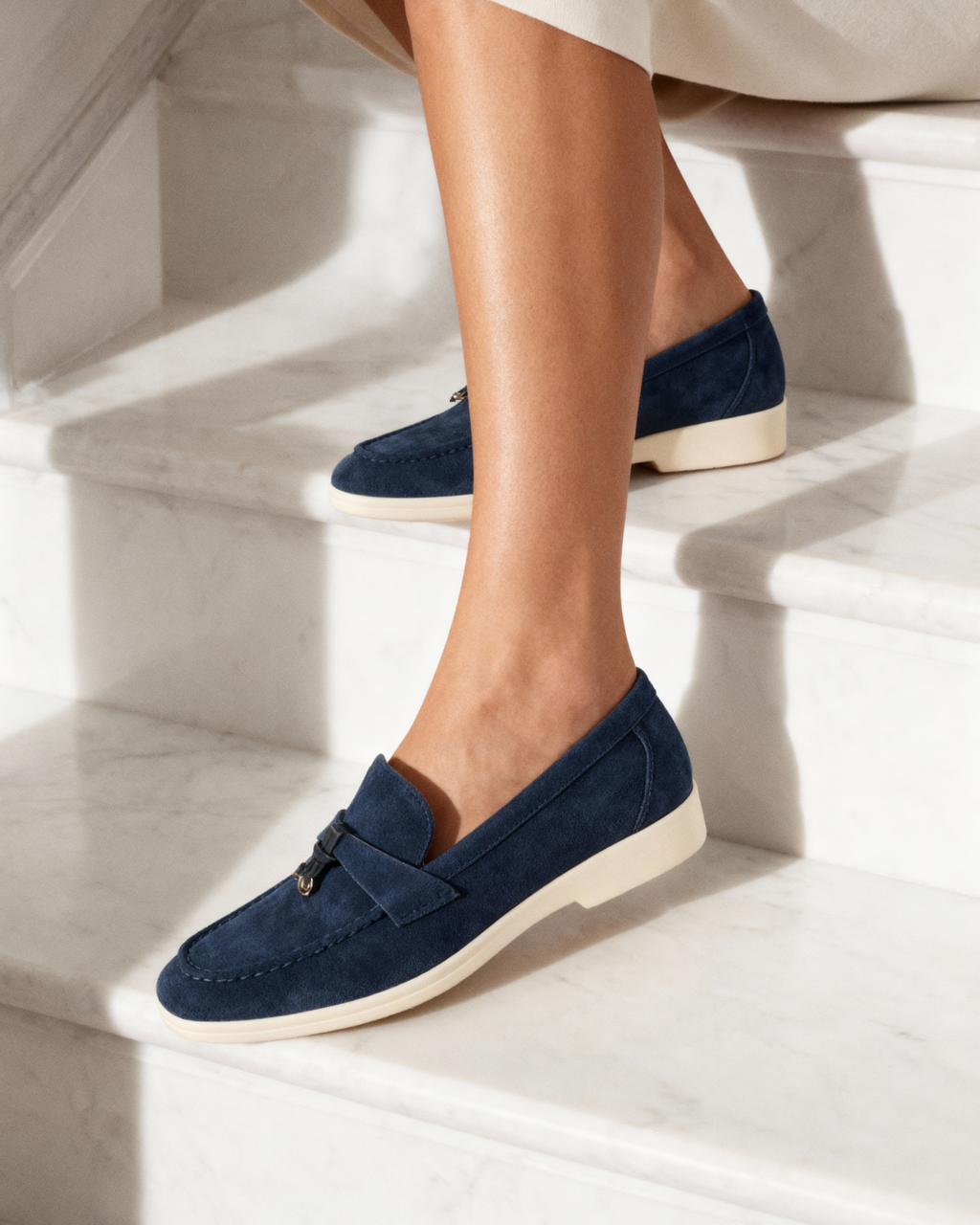 Old Money Suede Lady Loafers - Old Money
