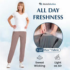 Norezy StretchActive - Women's Ultra Stretch Breathable Casual Pants