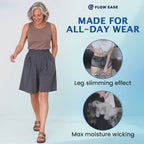 Pure™ FlowEase - Cooling Stretch Knee-Length Shorts for Women