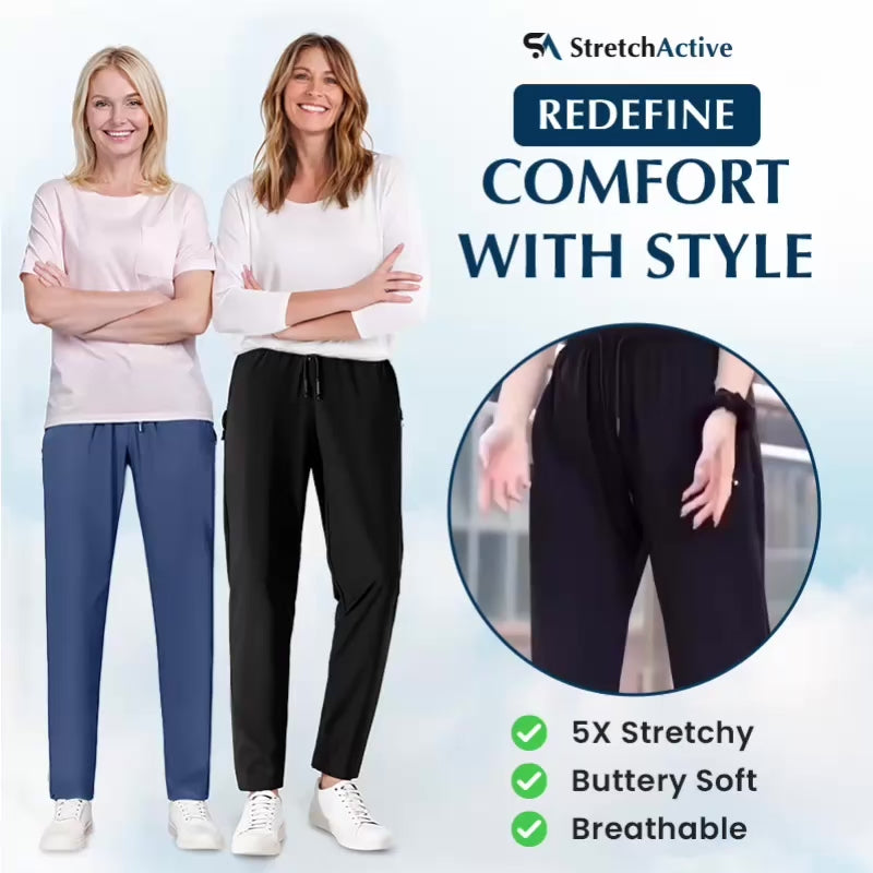 Norezy StretchActive - Women's Ultra Stretch Breathable Casual Pants