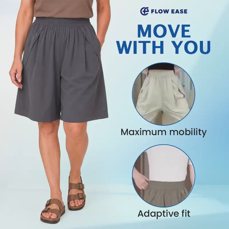 Pure™ FlowEase - Cooling Stretch Knee-Length Shorts for Women