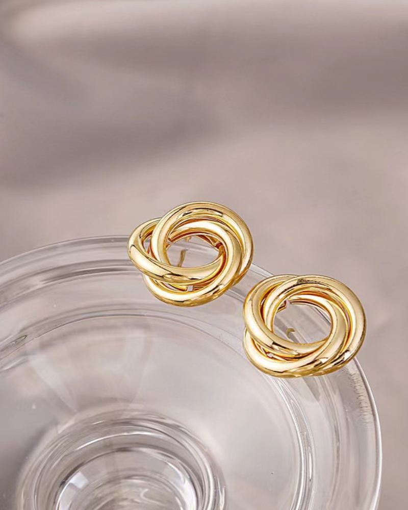 Aurelia Knot Studs - Old Money