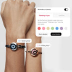 Sun&Moon Touch Bracelets(Braided Sun+Snake Chain Moon)
