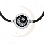 Moon Touch Bracelet with Milan Rope Single(Silver)