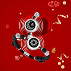 [Connected in Red Gift Packaging] Sun&Moon Touch Bracelets with Matching Beads