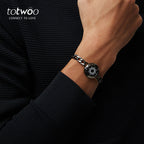 Sun Single Touch Bracelets with Figaro Chain